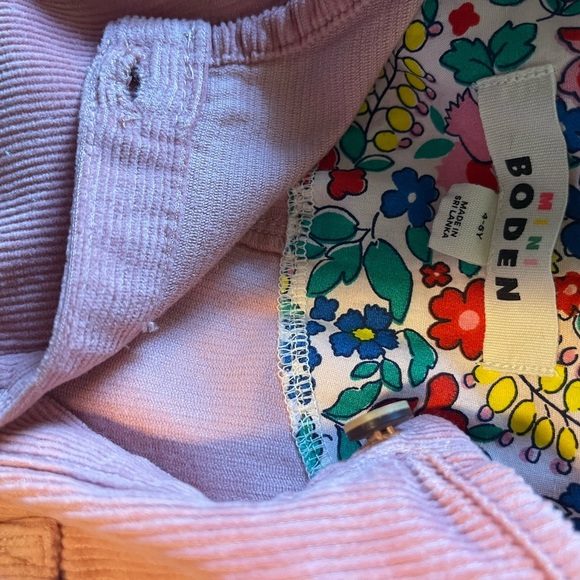 Mini Boden Pink Corduroy Jumpsuit - Picture 4 of 4